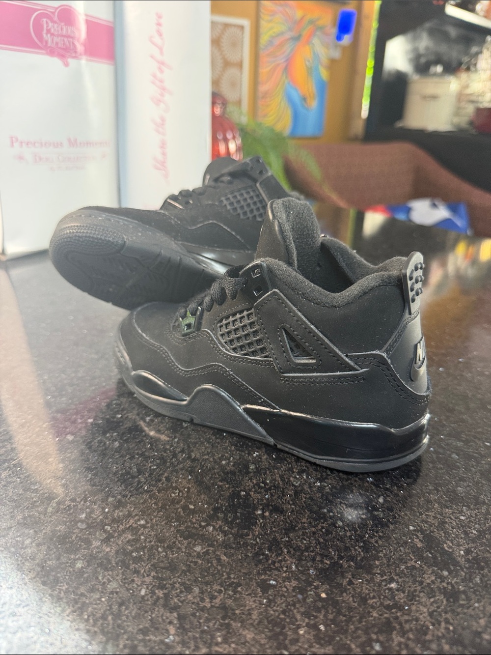 Jordan Kids' All-Black Low-Top Sneakers